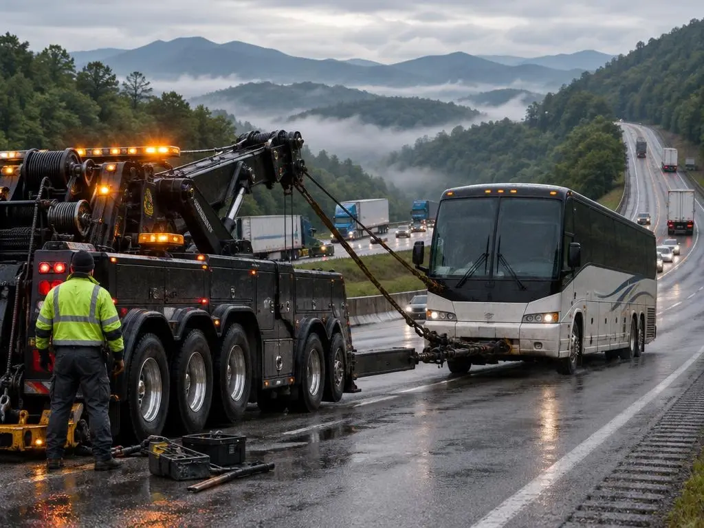 Bus & Motorcoach Towing in Knoxville, TN